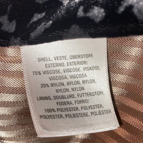 Anthro Elevenses Floral Velvet Blazer Jacket Coat - Picture 10 of 12